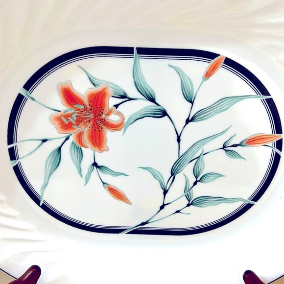 Corelle Tiger Lily Serving Platter, Made in the USA A1240 - Picture 4 of 5